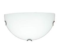 L+ Lampada da Parete per Interno E27 - Applique Plafoniera Rotondo Mezza luna - IP20 - Plafoniera di Design Moderno Bianco - Iluminazione Interno (32x16cm)