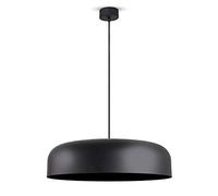 L+ Lampada sospensione moderna in metallo realizzata a mano cucina soggiorno camera Ø40cm E27 (Nero)