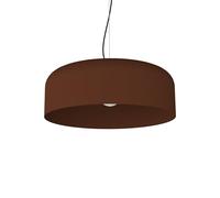L+ Lampadario soggiorno a sospensione, in metallo, forma cilindrio, Lampadario cucina moderno, diametro 40cm - 50cm (colore marrone corten)