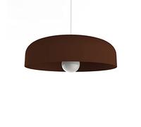 L+ Lampadario soggiorno a sospensione, in metallo, forma cilindrio, Lampadario cucina moderno, diametro 40cm - 50cm (colore marrone corten)