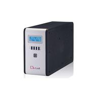 L-LINK - LL-7716 A linea interattiva 1600VA 2presa (e) AC Torre Nero, Argento gruppo di continuità (UPS)