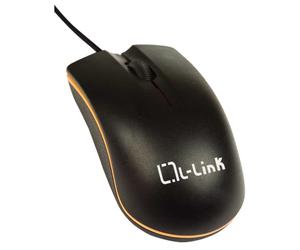 L-Link Raton USB 2.0 - 3 Pulsanti - Uso ambidestro