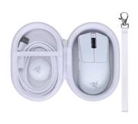 L LTGEM Custodia per mouse compatibile con mouse da gioco wireless Razer DeathAdder V4 Pro, custodia da viaggio per ufficio - bianca (solo custodia)