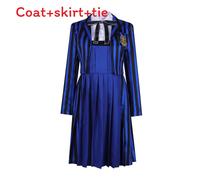 (L)MercoledÃ¬ Addams Divisa Studente Blu per Gioco di Ruolo ed Evento Halloween