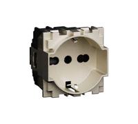 L.Now - Presa Unel E Bipasso 1 2 Moduli. Champagne (Bticino Cod. Kc4140A16)