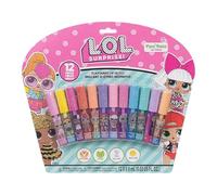 L.O.L sorpresa! Set di 12 lucidalabbra vegetali, set di trucchi per bambine, perfetto per feste e regali di compleanno, dai 3 anni in su, di Townley Girl