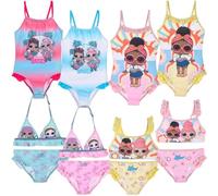 L.O.L. Surprise! - Bambina Ragazza - Costume da Bagno Intero o Bikini Mare Piscina - Licenza Ufficiale [Intero 1822 Fucsia - 10 Anni]