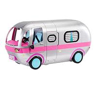 L.O.L. Surprise! Glamper Playset - Camper per bambole color argento metallizzato con oltre 55 articoli inclusi, luci e suoni, piscina, scivolo e accessori d'arredo, per bambini/e dai 4 anni in su