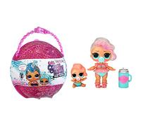 L.O.L. Surprise!- Moda LOL Glitter Colour Change Pearl Surprise 6 Sorprese-Include Bambola e sorellina, Abiti, Accessori e Palline effervescenti-da Collezionare-età: 4+ Anni-Viola, Colore, 119005EUC