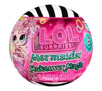 L.O.L. Surprise! Mermaids Makeover Magic Tots - Lucidalabbra fai da te per te e la tua bambola, mescola e crea il trucco, giochi d’acqua, 6 bambole da collezionare - Età 4+