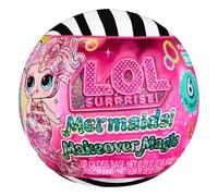 L.O.L. Surprise! Mermaids Makeover Magic Tots - Lucidalabbra fai da te per te e la tua bambola, mescola e crea il trucco, giochi d’acqua, 6 bambole da collezionare - Età 4+