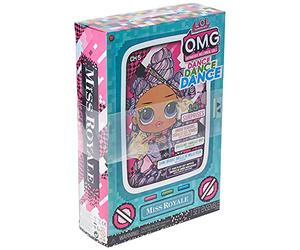 L.O.L. Surprise! OMG Dance Dance Dance Bambola Miss Royale, con 15 sorprese, abiti firmati, black light magica, accessori di moda, scarpe, supporto per bambola e confezione TV, Adatto dai 4 anni in su