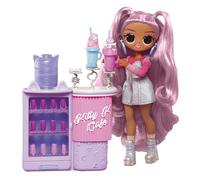Lol surprise omg sweet nails: kitty k café. include 15 sorprese tra cui veri smalti, unghie finte, glitter, 1 fashion doll e molto altro