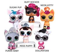 L.O.L. Surprise PELUCHE Set Completo 6 PETS Cani Gatti 20cm Kitty Puppy LOL