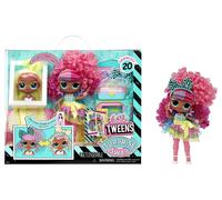 Lol. surprise tweens surprise swap series- curls-2-crimps cora - bambola alla moda con oltre 20 sorprese tra cui la testa da acconciare e favolosi abiti e accessori