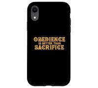 L"obbedienza è meglio del sacrificio Religione VS Relazione Custodia per iPhone XR