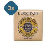 L’OCCITANE Sapone Vegetale Extra-Delicato Verbena Karité 3 x 100 g