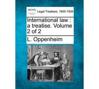 L Oppenheim International law (Tascabile)