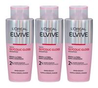 L´Oreal Elvive Glycolic Gloss Shampoo per Capelli Spenti 3x200 ml