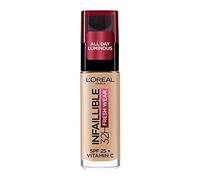 L´Oréal Paris Infallible 24H Fresh Wear fondotinta a lunga tenuta 30 ml tonalità 125 Natural Rose donna