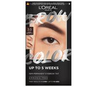 L'Oréal Paris Colorazione Semipermanente per Sopracciglia, Risultati Visibili in 5 minuti, Dura Fino a 5 Settimane, Senza Ammoniaca, Brow Color, Tonalità: 3.0 Castano Scuro
