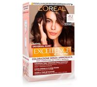 L’Oréal Paris Colorazione Permanente Excellence Universal Nude, Senza Ammoniaca, Con Riflesso Universale, Adatto a Tutti gli Incarnati, Colore Intenso a Lunga Tenuta, Castano 4u