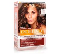 L’Oréal Paris Colorazione Permanente Excellence Universal Nude, Senza Ammoniaca, Riflesso Universale, Adatto a Tutti gli Incarnati, Colore Intenso, Castano Chiaro