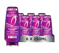 L´Oréal Paris Elvital Collagen Lifter Rafforzante, formula con frammenti di collagene AS, Condtioner per capelli fini e piatti, 250 ml (x6)