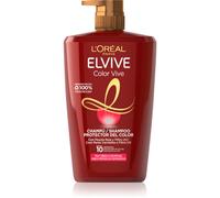 L'Oréal Paris Elvive Shampoo per Capelli Colorati o con Mèches, Colore Luminoso e a Lunga Durata, Capelli Protetti e Idratati, Con Peonia Rossa e Filtri UV, Maxi Formato, Color-Vive, 1L