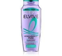 L'Oréal Paris Elvive Hyaluronic Pure Shampoo per Cute e radici grasse, lunghezze disidratate