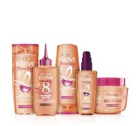 L’Oréal Paris Elvive Routine Completa Dream Long, Kit con Shampoo + Balsamo + Wonder Water + Maschera + Siero Termoprotettore, per Capelli Lunghi, Lisci e Danneggiati, Con Keratina Vegetale