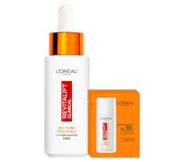 L’Oréal Paris Revitalift Clinical Siero Viso 12% Pura Vitamina C Anti Età con Vitamina E e Acido Salicilico 30ml + Fluido Quotidiano SPF 50+ Anti-UV Bundle Routine - Set da 4