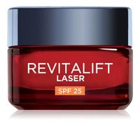 L'Oréal Paris Crema Viso Giorno Revitalift Laser SPF25, Per Tutti i Tipi di Pelle, Azione Antirughe e Anti-Macchie, Pelle più Soda e Tonica, Con Acido Ialuronico, Vitamina C e Pro-Retinolo, 50 ml