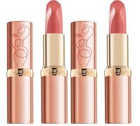 L’Oréal Paris Rossetto Nude Color Riche Les Nus, Per labbra morbide e nutrite, Colore intenso, 181 Intense (Confezione da 2)