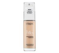 L'Oreal Paris True Match - Fondotinta liquido, infuso con acido ialuronico, SPF 17, disponibile in 40 tonalità, 1.W Warm dore , 30 ml