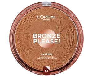 L’Oréal Paris Wake Up & Glow La Terra Bronze Please! bronzer e cipria per contouring colore 03 Amalfi Medio 18 g