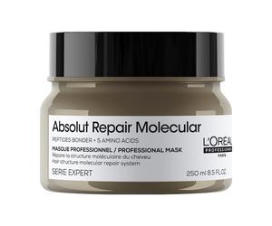 L’Oréal Professionnel - Absolut Repair Molecular Maschera Ristrutturante Per Tutti i Tipi di Capelli Danneggiati, Aiuta a Riparare i Danni e Ripristina la Forza, Senza Solfati Maschere 250 ml unisex