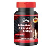 L-ornitina e L-arginina 1400 mg al giorno - 90 compresse di aminoacidi | VEGAN
