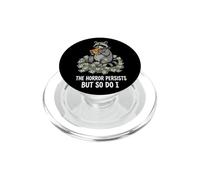 L"orrore persiste, ma anche io Raccoon Meme Pizza PopSockets PopGrip per MagSafe