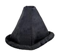 L & P Car Design Cuffia Cambio Compatibile con VW Golf 2 3 Polo 3 6N per Passat 35i B3 B4 - Nero - microfiba - Leva Cambio Manuale - (A0120)