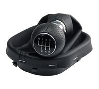 L & P Car Design Pomello cambio e Cuffia cambio compatibile con VW per Touran 1T e Caddy 3 2K 2003-2015 - 6 Marce - nero - con telaio - perforato - finta simil pelle - leva cambio manuale - (A263-5)