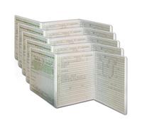L&P, custodia protettiva per libretto di circolazione dei veicoli, 3 pezzi, in PVC trasparente, per moto e motocicli (compatibilità con documentazione italiana non garantita)