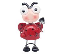 L & P Home & Gifts Lesser & Pavey - Decorazione da giardino a forma di coccinella in piedi, adorabile regalo per donne e uomini, progettata da Bright Eyes, decorazioni per qualsiasi giardino