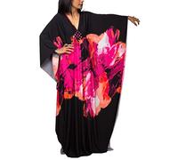 L-Peach Beach Caftano da Donna Oversize Camicia da Notte Boho Kimono Biniki Coprispalle Sarong Pareos