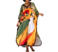 L-Peach Cardigan Kimono Boho da Donna Spazioso Loungewear Oversize Kaftan Abito da Spiaggia Copricostume