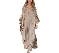 L-Peach Cardigan Lungo Kimono Boho da Donna Spazioso Loungewear Oversize Kaftan Abito da Spiaggia Copricostume