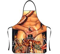 L-Peach Divertente Grembiule da Cucina 3D Domestica Unisex Personalizzato Divertente Grembiule per BBQ Party Regalo di Compleanno Regalo di Natale