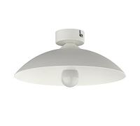 L+ Plafoniera LED da Soffitto a Cupola in Metallo - Diametro 30cm - Attacco E27 Lampadina Esclusa - Made in Italy - Design Moderno per Cucina e Soggiorno (Bianco)