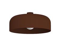 L+ Plafoniera led soffitto, in metallo, forma cilindrio, Lampadario cucina moderno, diametro 50cm, colore corten