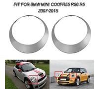 L+R Copertura Modanatura Faretto Cromata Mini Cooper S R55 R56 R57 R58 R59